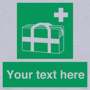 Custom sign safe condition Medical grab bag